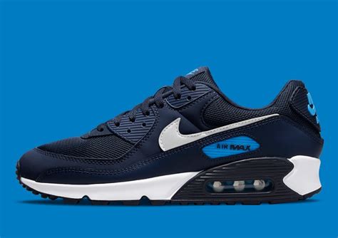 nike air max 90 navy blue and grey